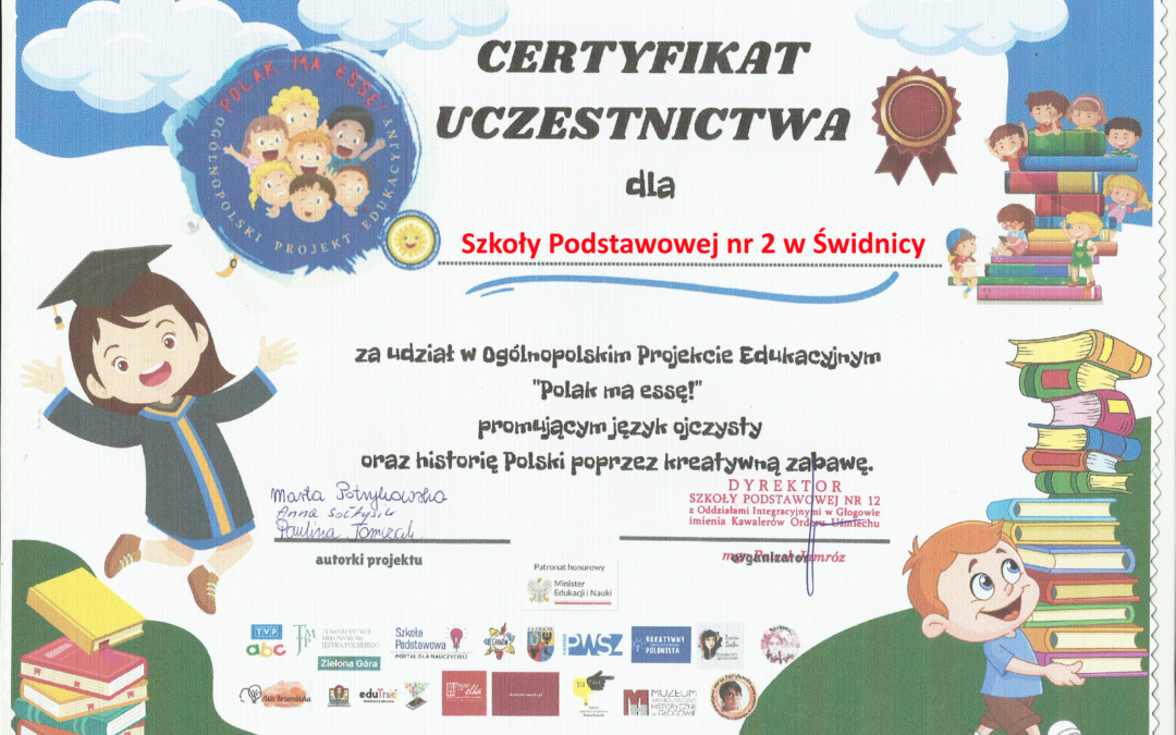 Ogólnopolski Projekt Edukacyjny ,,Polak ma essę !”