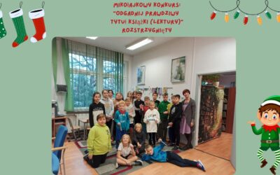 Mikołajkowy konkurs „Odgadnij prawdziwy tytuł książki” rozstrzygnięty📚🎅