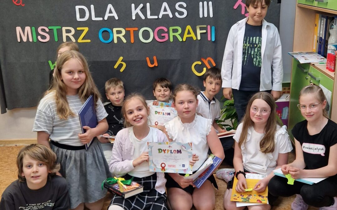Szkolny Konkurs Ortograficzny dla klas 3 – ” Mistrz Ortografii”