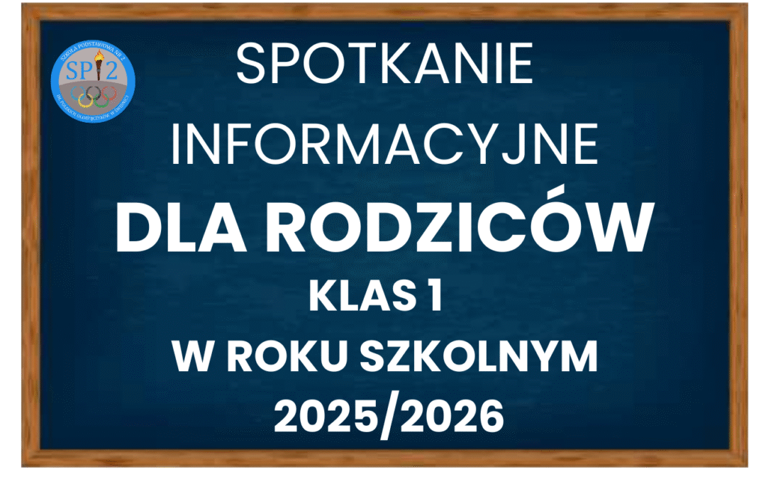 Spotkanie informacyjne dla Rodziców uczniów klas 1 w roku szkolnym 2025/2026