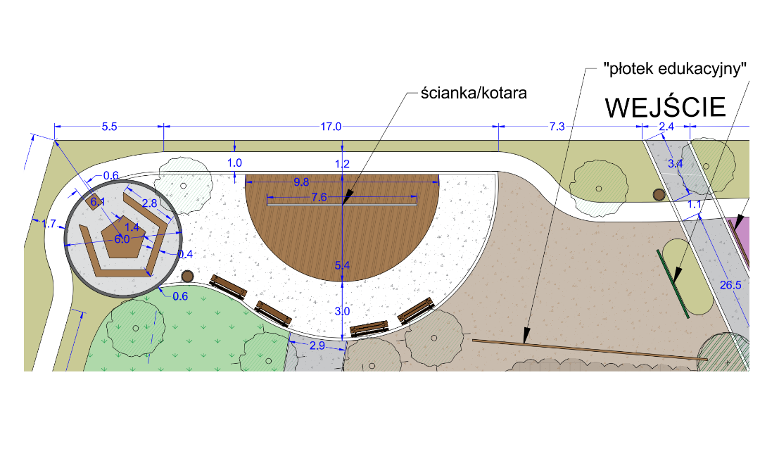 PROJEKT ZAGOSPODAROWANIA TERENU SP 2 w Świdnicy